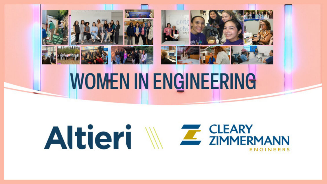 Altieri and Cleary Zimmerman Women in Engineering groups connecting to share ideas and support women in STEM